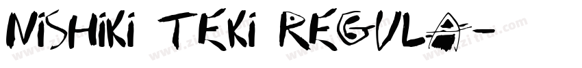Nishiki teki Regula字体转换